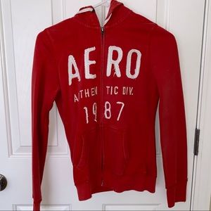 Aeropostale Hoodie Zip Up Jacket - S